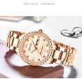 thumbnail image 4 of Reloj de Cuarzo con Diamantes para Mujer, Pantalla de Fecha y Día, Luminoso, Correa de Acero Inoxidable, Reloj de Pulsera de Lujo, 4 of 6