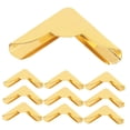 thumbnail image 4 of OULII 10Pcs Book Scrapbook Box Corner Protectors Golden Iron for Decorative Use Back to School, 4 of 8