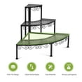 thumbnail image 6 of Gymax 3 Tier Corner Metal Flower Pot Pots Rack Plant Shelf Display Stair Step Ladder, 6 of 10
