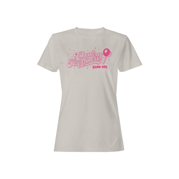 Officially Licensed Blow Pop Pink Pop Art Graphic Women's T-shirt