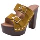 thumbnail image 2 of Nuevas sandalias de mujer cómodas de tacón grueso con hebilla de boca de pez Wmkox8yii hfjk3596, 2 of 6