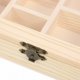 thumbnail image 5 of Caja de madera sin terminar con compartimentos para organizar joyas, caja de almacenamiento de joyas de madera DIY con tapa, 5 of 7