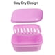 thumbnail image 3 of Jabonera, Mantener Jabón Seco, Jabonera Limpieza Almacenamiento, para Hogar Baño Cocina, Plástico, Rosa, 3 of 7