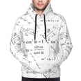 thumbnail image 4 of Hoodies for Men - Print equation Math Long Sleeve Comfrt Men'S Fashion Hoodies & Sweatshirts, Sweatshirts for Men Hoodies Pullover Clothing Clothes with Pouch, 4 of 7