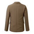 thumbnail image 5 of Zshosam Womens Long Sleeve Blazers Casual Open Front Lapel Button Slim Work Office Blazer Jacket(Khaki,M), 5 of 5