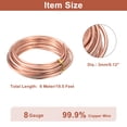 thumbnail image 4 of Cable de cobre suave Uxcell 8 Gauge, 19.5 pies, 99.9% cobre puro sin recubrimiento para manualidades, 4 of 7