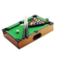 thumbnail image 2 of Mini Pool Table Set, Portable Wooden Billiards Game, 13.7 Inch Family Indoor Toy with Cues Balls Rack for Kids Adults, 2 of 7