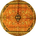 thumbnail image 1 of Ahgly Company Indoor Round Persian Yellow Traditional Area Rugs, 8' Round, 1 of 4