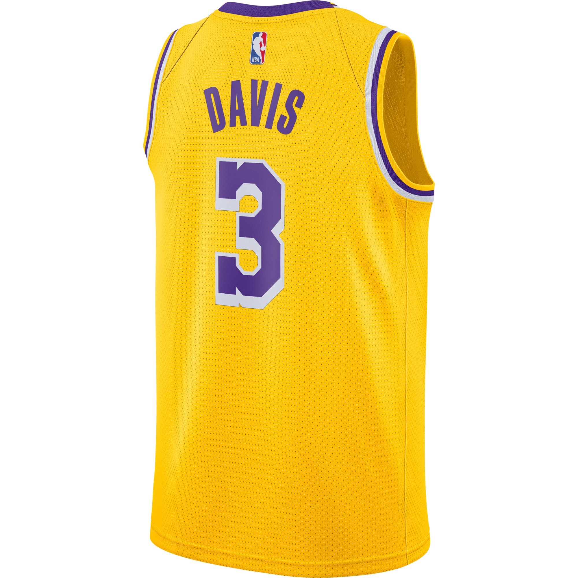 Men's Nike Anthony Davis Gold Los Angeles Lakers Swingman Jersey - Icon Edition - image 3 of 3