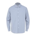 thumbnail image 3 of SiiRoh Men Elderly Adaptive Tee Shirts Open Back with Full Back Overlap Loose Long Sleeve Button-up Shirt for Daily Caring Sky Blue L, 3 of 7