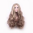 thumbnail image 2 of 75cm Fashion Sexy Long Big Curly Wavy Cosplay Central Parting Women Wigs Hair Wig Girl Gift, 2 of 4