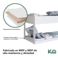 thumbnail image 3 of Litera Doble Individual Base Cama KingsHouse Desmontable blanco Individual, 3 of 7
