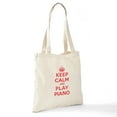 thumbnail image 6 of CafePress - Keep Calm Play Piano Tote Bag - Unisex Canvas Tote Bag, Beige, 1-Piece, 6 of 6