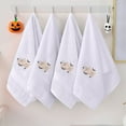 thumbnail image 5 of Halloween Towels 3 Piece Set Embroidered Pumpkin Design Soft Cotton Bathroom Towels Indoor Halloween Decorations, 5 of 6