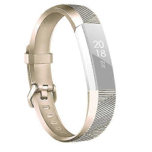 (Champagne Gold)For Fitbit Alta / Alta Hr Metal-color Watch Band Belt Buckle Watch Band XTRB