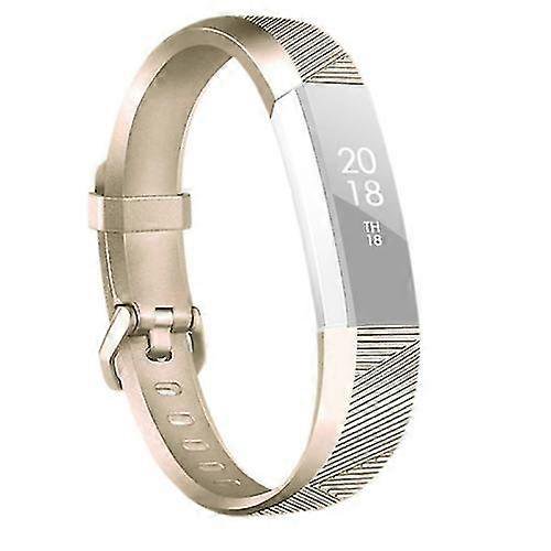 (Champagne Gold)For Fitbit Alta / Alta Hr Metal-color Watch Band Belt Buckle Watch Band XTRB