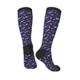 thumbnail image 4 of Fotbe Party Shark Cute print Women's Men's Novelty Crew Socks Cotton Socks Knee High Socks for Walking,Running,Nurses,Pregnancy, 4 of 9