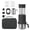 Black, variant on M Buder Portable Travel Coffee Maker Set 2 in 1 Compatible NES Capsule & Ground Coffee Manual Hand Coffee Press with 120ml Stainless Cup 80ml Water Tank 60ml Milk Frothing Pitcher Case Black