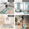 thumbnail image 6 of Teal Farmhouse Kitchen Floor Mats Set of 2 Anti-Fatigue 0.4 Inch Thick Green Rustic Cute Home Kitchen Rugs Non Slip Waterproof Comfort PVC Mat Decor for Sink Laundry 17.3 x 28+17.3 x 47 Inch, 6 of 6