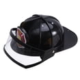 thumbnail image 1 of EeaseMX Casco de seguridad de plástico ajustable, sombrero de bombero, juguete educativo, construcción creativa, divertidos gadgets para niños (negro), 1 of 7