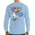 thumbnail image 3 of Men's Cotton Caribbean Map Vintage Classic  Long Sleeve Beach T-Shirt, 3 of 10
