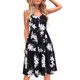 thumbnail image 2 of Vestido casual de color sólido con cuello en V sin mangas con tirantes en la playa de verano con botones a la moda para mujer Pompotops ghjkhdj6811, 2 of 4