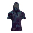 thumbnail image 4 of Men Summer Quick Dry Short Sleeve Hooded T Shirt with Face Cover Breathable Sun Protection Athletic Tops for Fishing Hiking Running Workout Outdoor Sports, 4 of 6