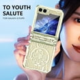 thumbnail image 6 of Allytechgroup Galaxy Z Flip5 Case, Hinge Protection Shockproof PC Back Cover Ani-Scratch Luxury Bumper Phone Case for Samsung Galaxy Z Flip 5, Green, 6 of 7