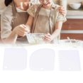 thumbnail image 4 of Cream Scraper,Cake Cream Scraper 3 Pcs Dough Pasty Cutters with Scrapers of Different Shapes Multipurpose Food Scrapers Pastry Decor Tool for Pizza Dough Bread Cakes, 4 of 8