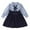 Blue, variant on Fesfesfes Toddler Girls Long Sleeve Dress Fall Autuman Cotton Casual Floal Jersey Shirt Dresses