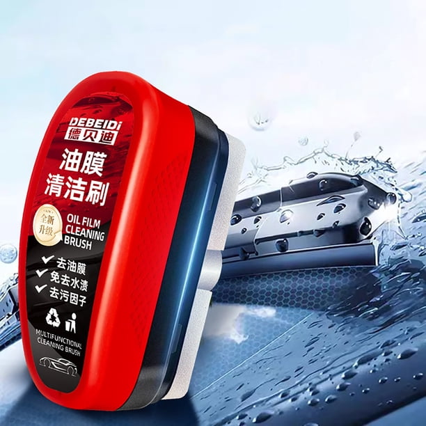 Xihbxyly Cepillo Limpiador de Parabrisas para Coche, Potente Efecto Desengrasante, Protección Contra La Lluvia, Limpiador de Cristales Versátil para Coche y Hogar, Fácil Aplicación, Tamaño de 120 Ml,