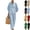 Light Blue, variant on Cotton Linen Sets Women 2 Piece Elegant Batwing Sleeve V Neck Button Shirts and Wide Leg Pants Set Casual Outfit Black XL