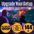thumbnail image 2 of Westinghouse 49" Curved Ultrawide Gaming Monitor, UWDFHD 144Hz 3840x1080 1800R FreeSync, WC49BX6230, 2 of 9