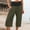 Green, variant on SEMPAI Cropped Cropped Casual Pants Mid 100%Polyester Pants for Women 2024 Pants for Women Regular Comfy Plus Size Plus Size for Womens Pants for Women 2024