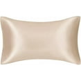 thumbnail image 3 of Janrevotw 2 Pair Satin Silk Pillowcases For Hair And Skin Super Silky Satin Pillowcases With Envelope Closure Reversible Faux Silk, Multiple Colors And Sizes, 3 of 3