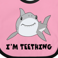 thumbnail image 4 of Inktastic I'm Teething Cute Shark Boys or Girls Baby Bib, 4 of 4