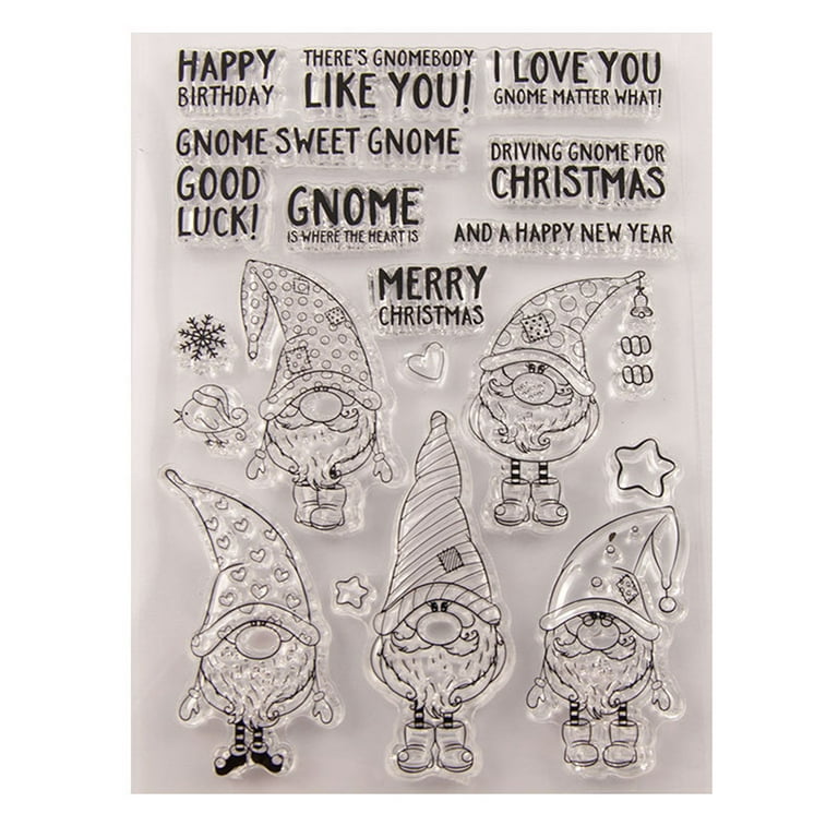 Sunisery Christmas Clear Stamps and Die Set Santa Tree Deer Snowman Clear Stamps for Card Making Metal Cutting Dies DIY Scrapbooking Decor, Kids