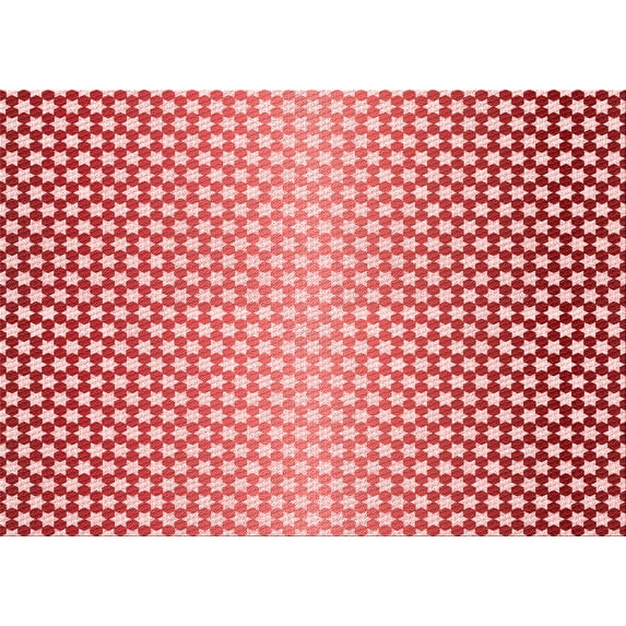 Ahgly Company Machine Washable Indoor Rectangle Transitional Flamingo Pink Area Rugs, 4' x 6'