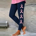 thumbnail image 2 of DeHolifer Women’s Yoga Leggings Breast Cancer Printed Straight Leg Full Length Pants, 2 of 6