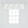 thumbnail image 2 of Ambesonne Muted Colors Window Valance, Ornaments Night Stars, 54" X 18", Grey and Pale Taupe, 2 of 3