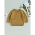 thumbnail image 2 of Bagilaanoe Newborn Baby Girl Boy Knitted Sweater Long Sleeve Pullover 3M 6M 9M 12M 18M 24M Infant Warm Jumpers Tops Fall Loose Knitwear, 2 of 7
