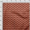 thumbnail image 2 of oneOone Viscose Jersey Dark Rose Brown Fabric Chevron Geometric Quilting Supplies Print Sewing Fabric By The Yard 60 Inch Wide, 2 of 5