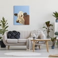 thumbnail image 2 of Stupell Industries Blue Farm Cow Portrait Graphic Art Gallery Wrapped Canvas Print Wall Art, Design by Regina Moore, 2 of 7
