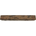 thumbnail image 3 of Ekena Millwork 6"H x 6"D x 60"W Pecky Cypress Faux Wood Fireplace Mantel, Premium Aged, 3 of 16