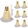 thumbnail image 3 of BinKFF Halloween Decorations Outdoors - 1 Packs Spooky Ghosts with String Lights-Scary Ghost for Halloween Decor Indoor Party Home Table Room Kitchen and Fireplace Decor, 3 of 8