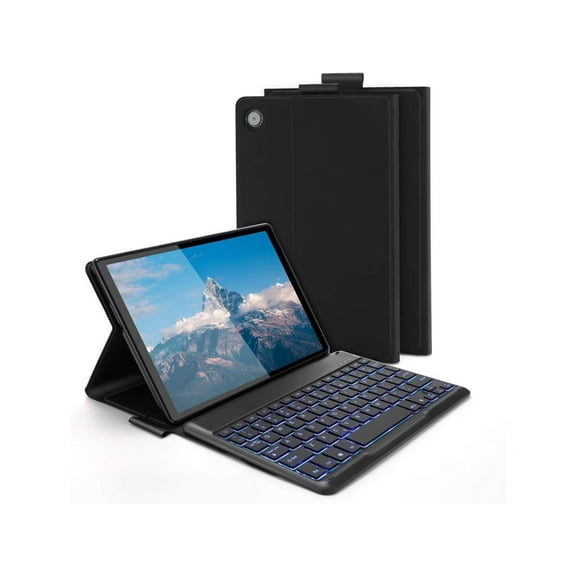 Backlit Bluetooth Keyboard Case for Lenovo Tab M10 Plus 3rd Gen 10.6 Inch 2022 with Pencil Holder, Wireless Detachable Keyboard Cover