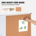 thumbnail image 4 of VEVOR 48"x 36" Whiteboard & Cork Board Combo with Aluminum Frame – 2-in-1 Magnetic Dry Erase Bulletin Board for Wall Mount – Ideal for School, Home, Office, 4 of 9