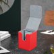 thumbnail image 5 of Caja protectora para baraja de cartas, ligera, de piel sintética, con deflector Rojo, 5 of 9