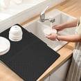 thumbnail image 4 of Dadatutu Silicone Dish Drying Mat with Raised Edge and Drain Lip, Large Silicone Drying Pad for Kitchen Counter Draining Mat, Easy to Clea, Soft and Heat Resistant, 4 of 6