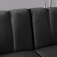 thumbnail image 6 of Futon Sofa Sleeper Black Velvet, 6 of 8